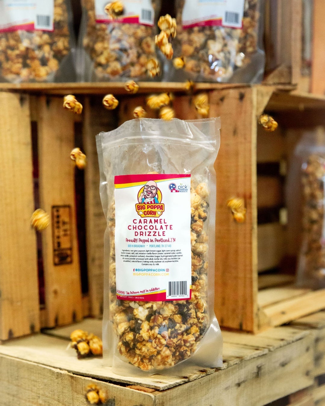 Caramel Chocolate Drizzle | Big Poppa Corn LLC