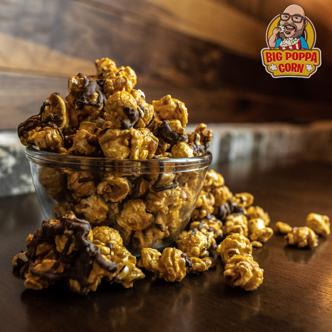 Caramel Chocolate Drizzle | Big Poppa Corn LLC