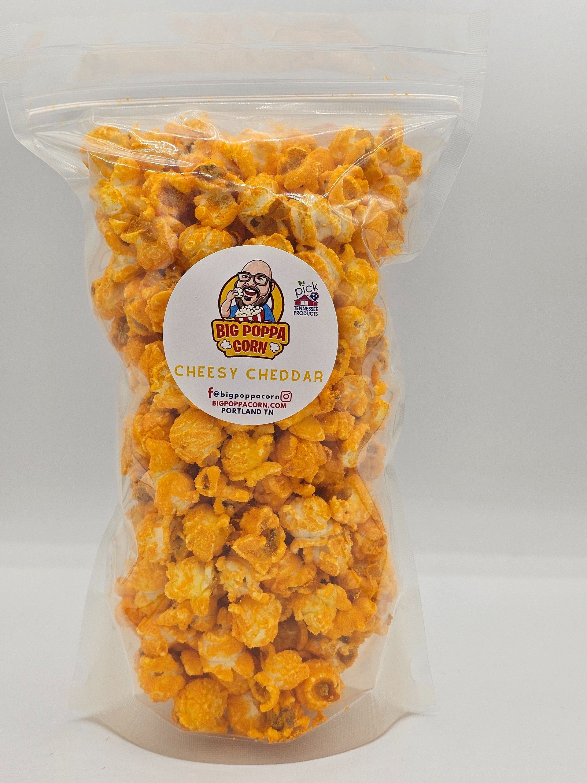 Cheesy Cheddar Popcorn | Big Poppa Corn LLC